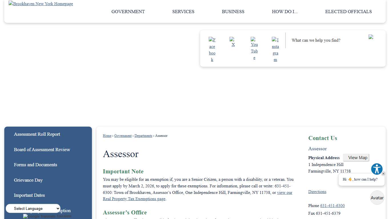 Assessor Brookhaven, NY